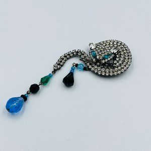 Butler & Wilson Crystal Kitty Cat Brooch